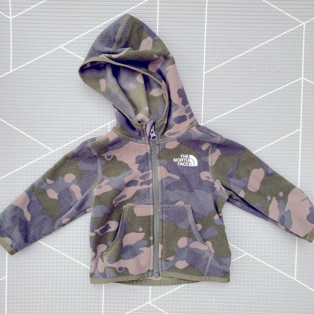 Baby boy Northface fleece hoodie 3-6 months